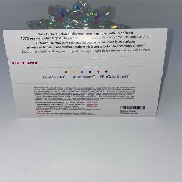 Color Street | Chasing Clouds a milky white shade with iridescent flakes - Picture 6 of 10